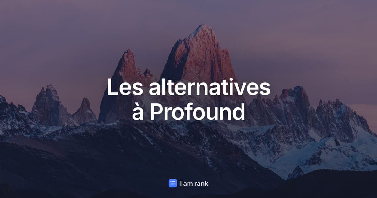 Les alternatives à Profound