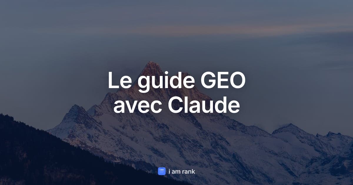 Le guide GEO avec Claude