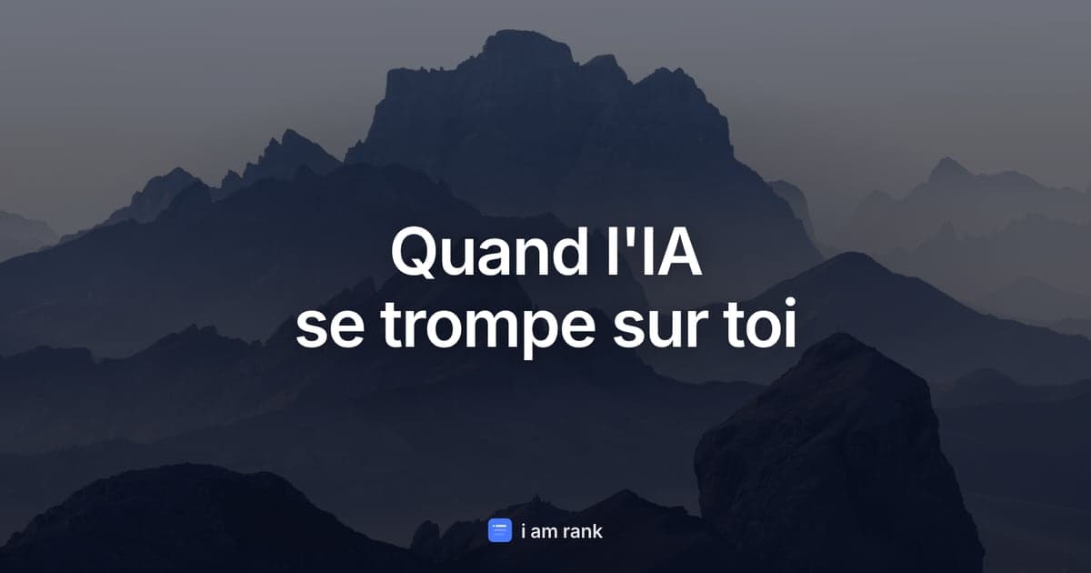 Quand l'IA se trompe sur toi