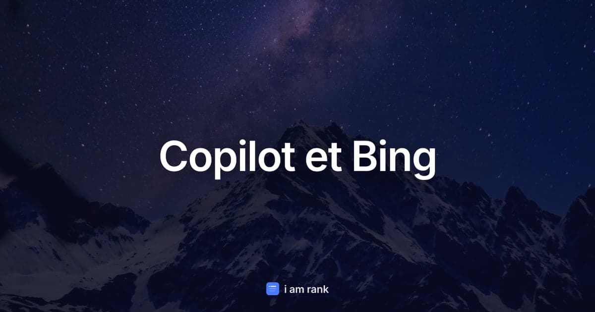Copilot et Bing