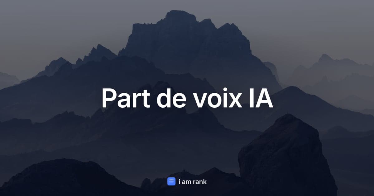 Part de voix IA